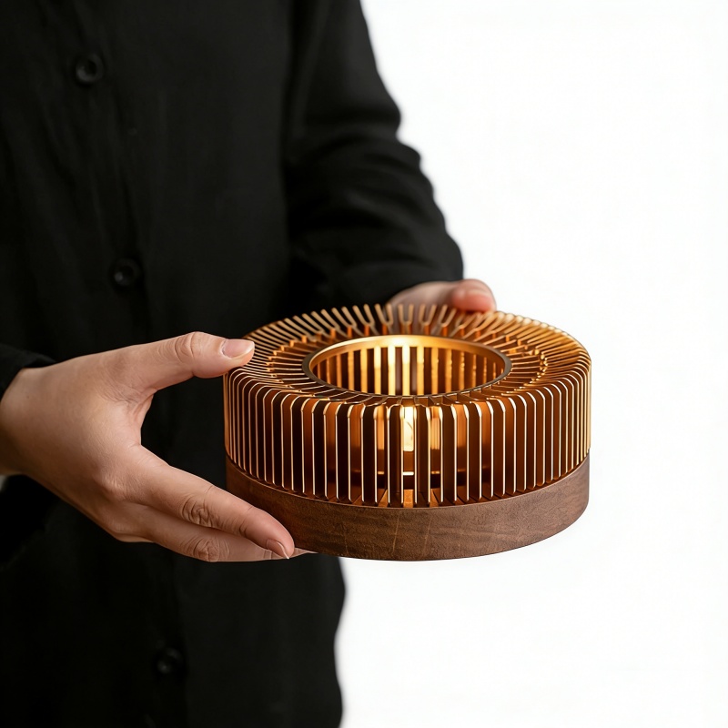 Gold Hollow Aluminum Alloy Tea - Coffee Tea Stand avaliação e preço