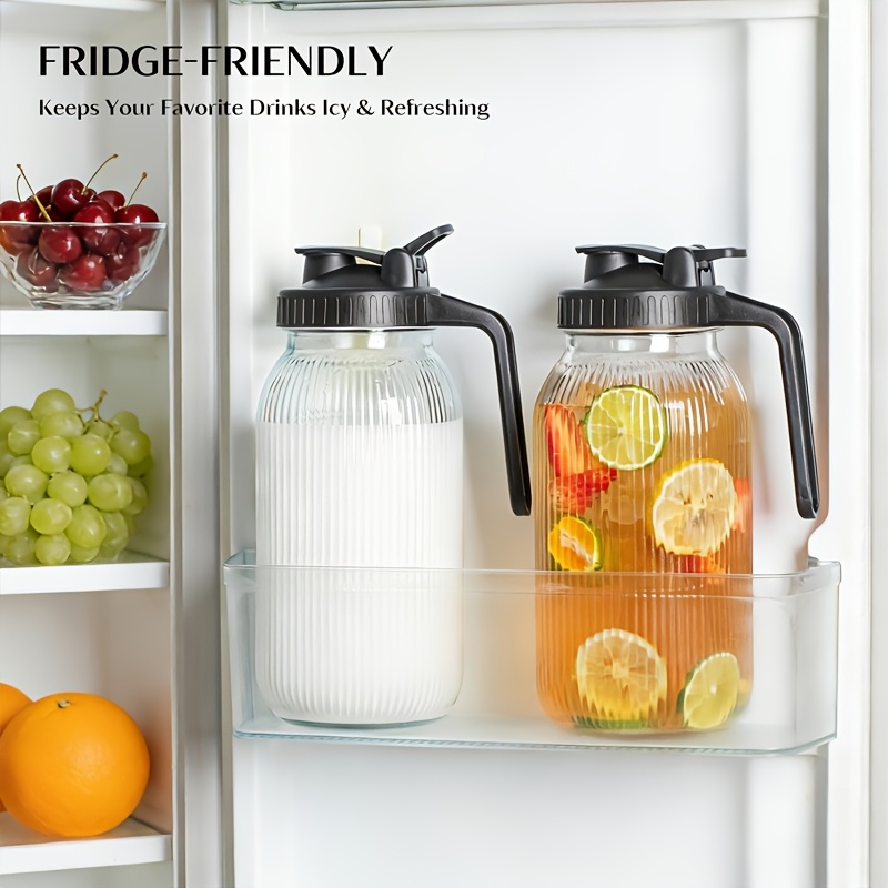 2PCS Glass Mason Jar Pitcher L - Cold Brew Jar avaliação e preço