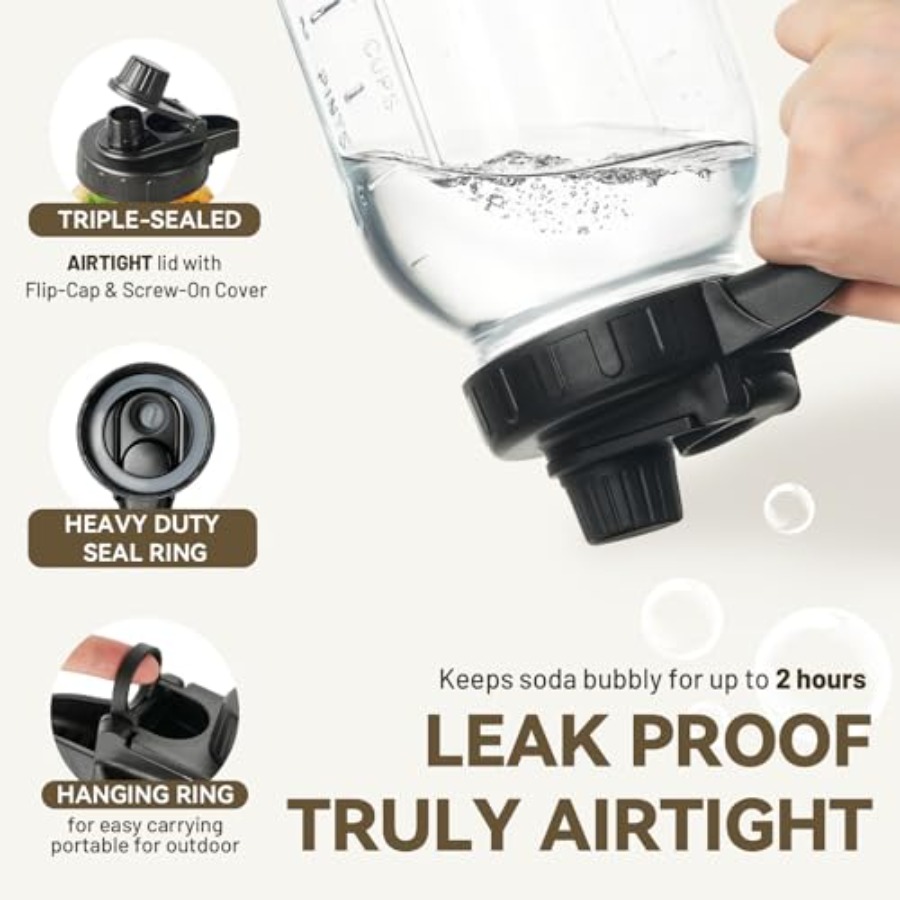 2 Pack Mason Jar Pitcher - Air - Cold Brew Jar avaliação e preço