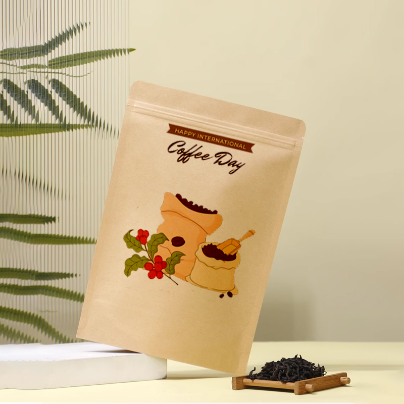 Print Craft paper Zipper Bag R - Coffee Tea Logo avaliação e preço