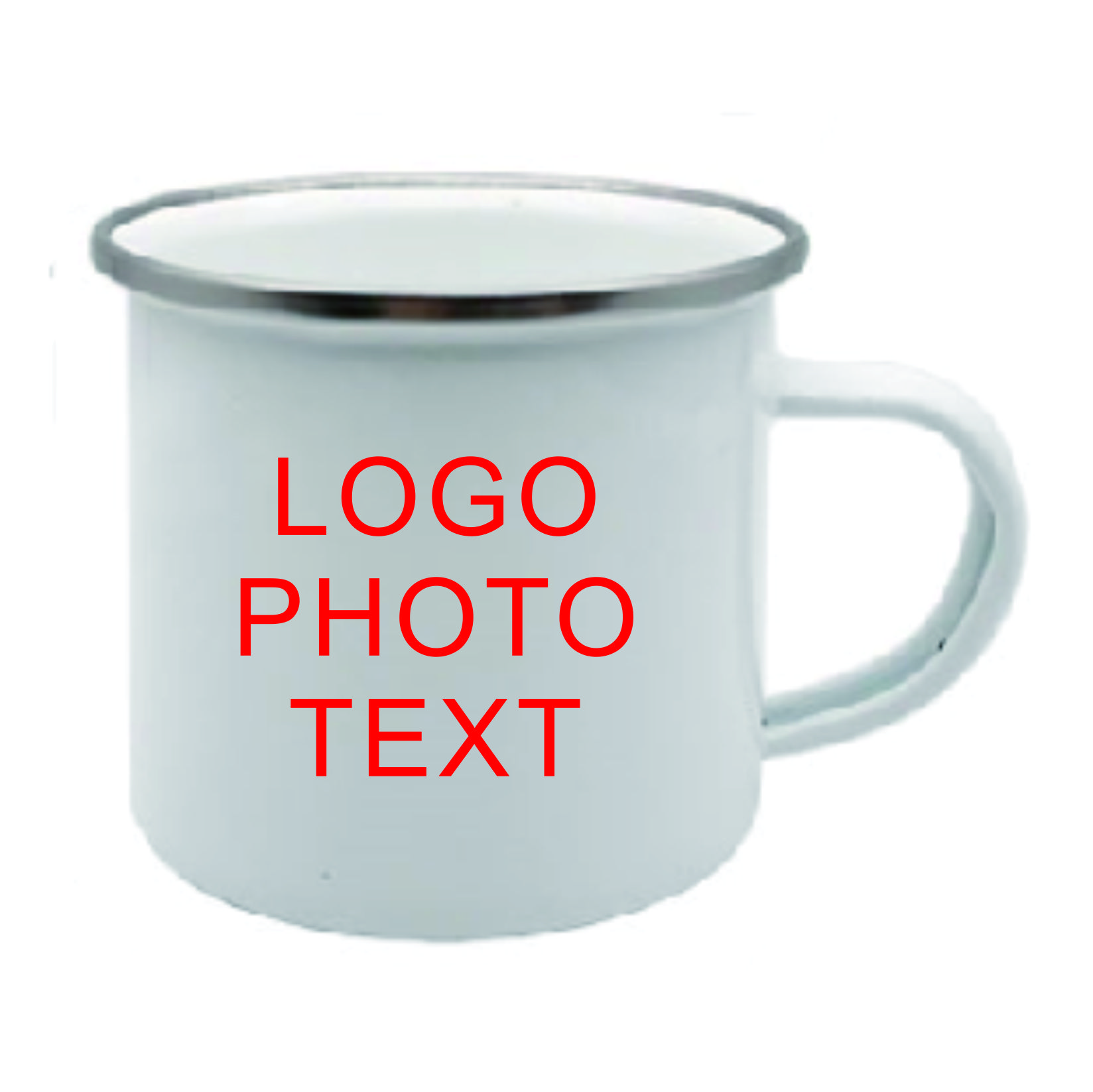 350ML Enamel Coffee Mug DIY LO - Coffee Tea Logo avaliação e preço