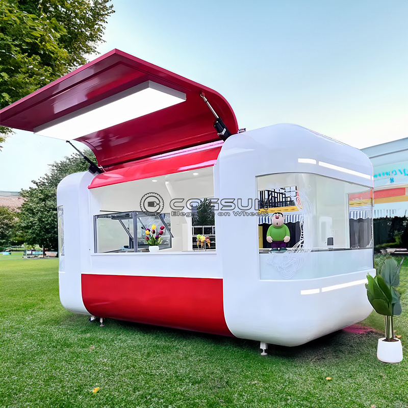 Street Mobile Food Trailer Piz - Coffee Tea Van avaliação e preço