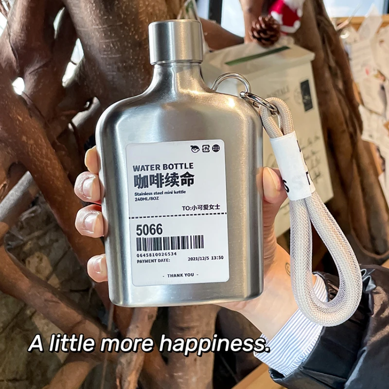 9oz Stainless Steel Hip Flask  - Coffee Tea Vodka avaliação e preço