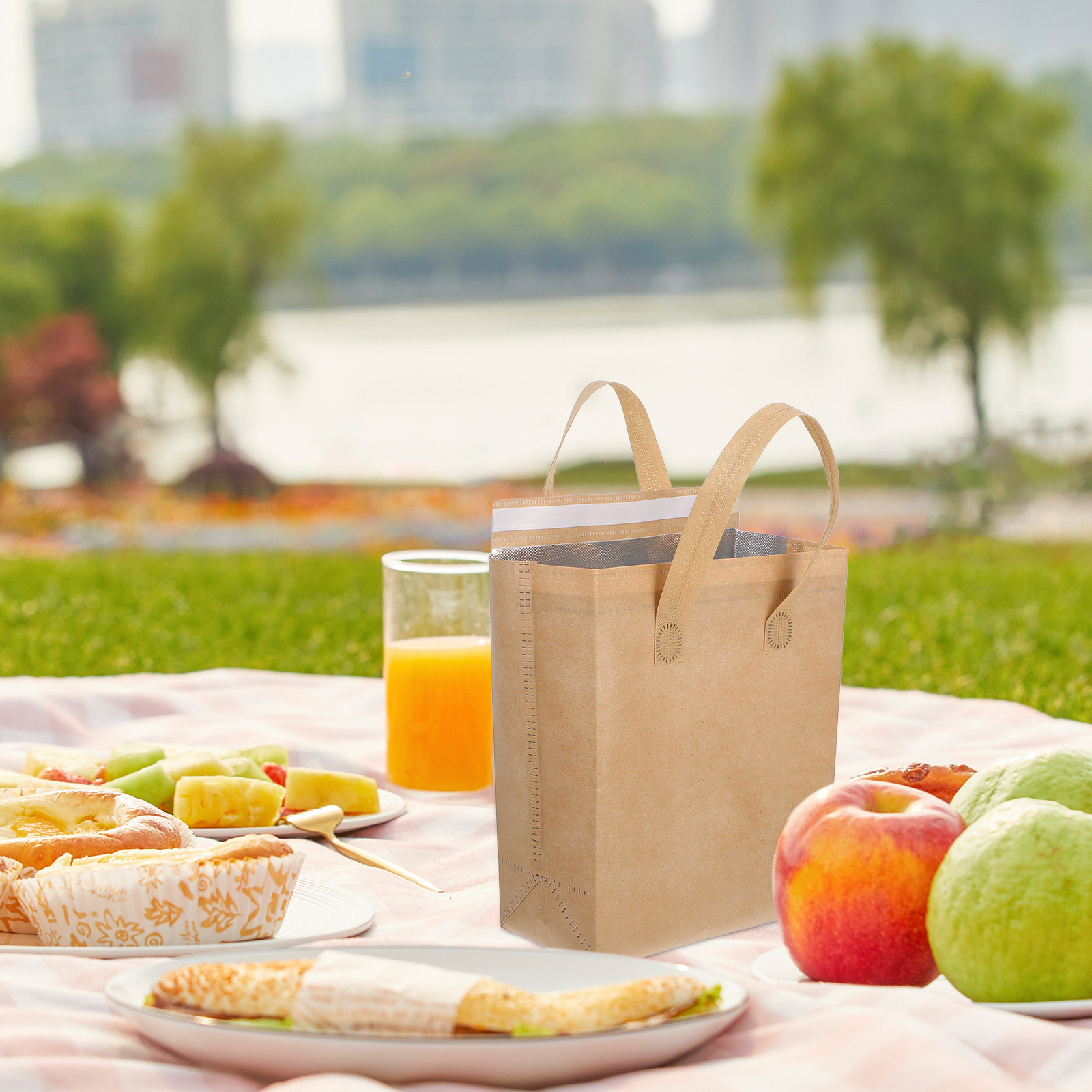 50 pcs Insulated Take Out Bags - Coffee Tea Drinks avaliação e preço