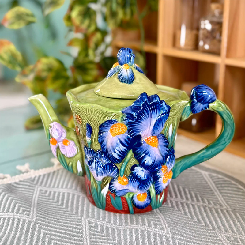 Creative Blue Floral Ceramic C - Coffee Tea Van avaliação e preço
