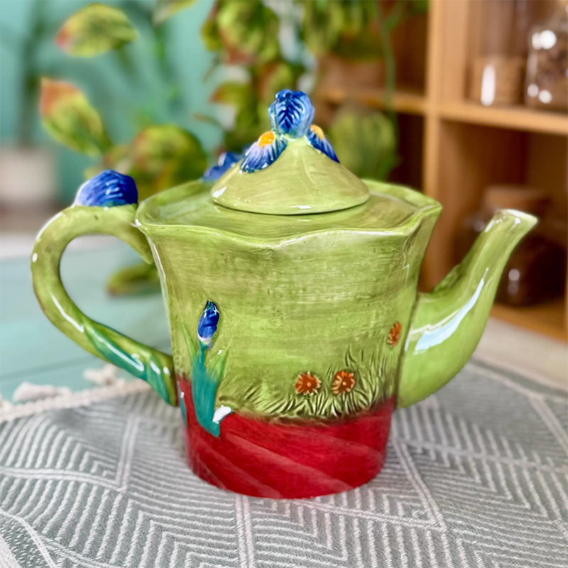 Creative Blue Floral Ceramic C - Coffee Tea Van avaliação e preço