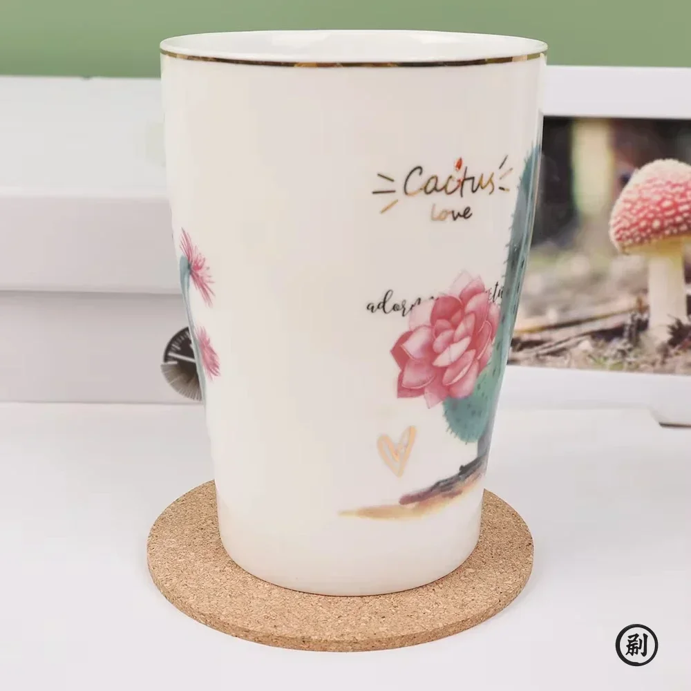 1/5/10PCS Round Wood Mats Natu - Coffee Tea Stand avaliação e preço