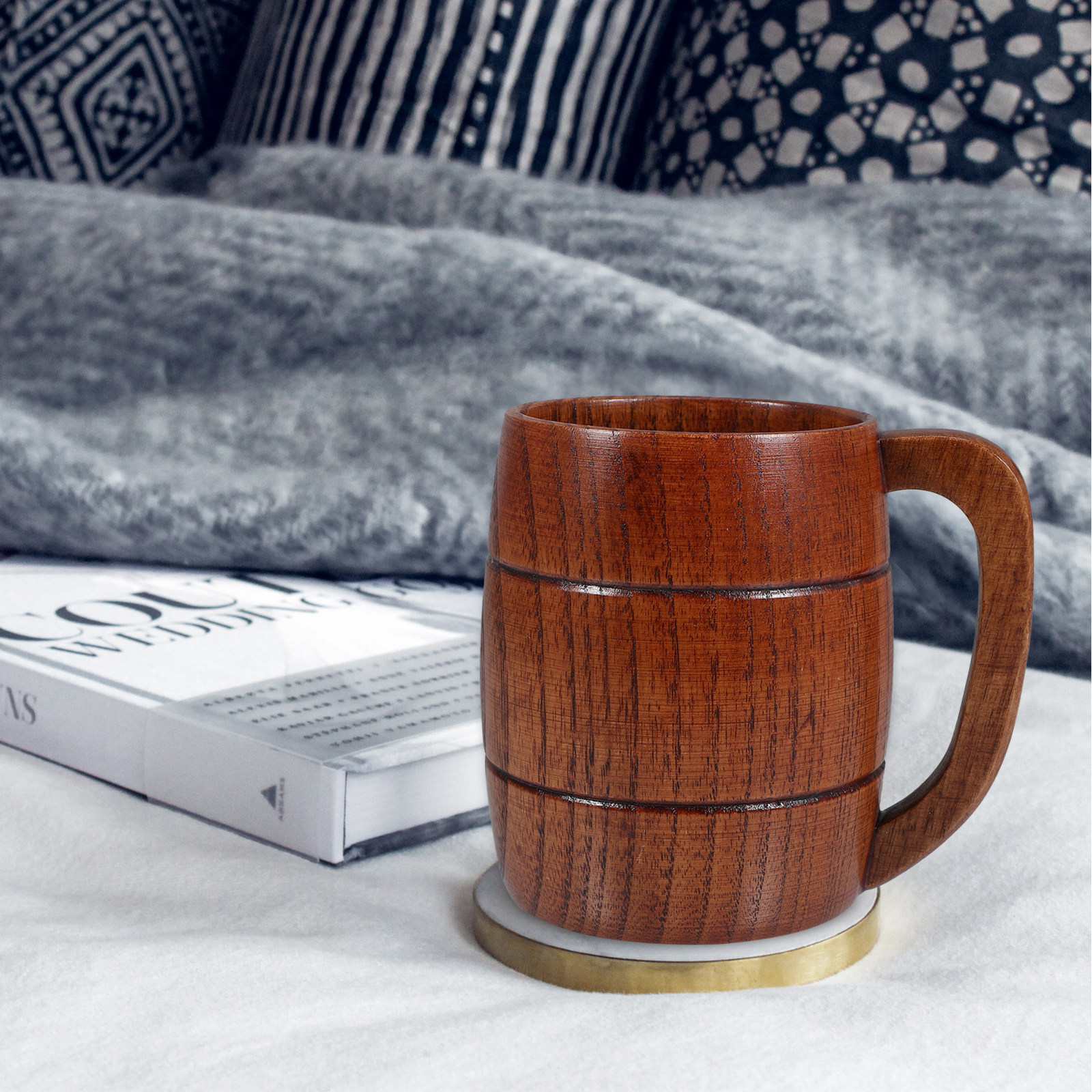 Wooden Beer Coffee Mug Water C - Mug Tea Coffee avaliação e preço
