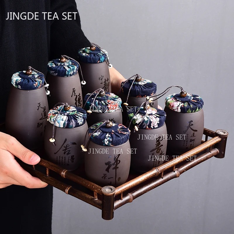 Chinese Purple Sand Small Tea  - Coffee Tea Jar Set avaliação e preço