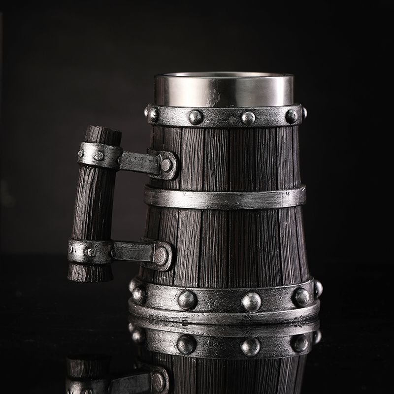 Wood Grain Beer Glass Resin St - Mug Tea Coffee avaliação e preço
