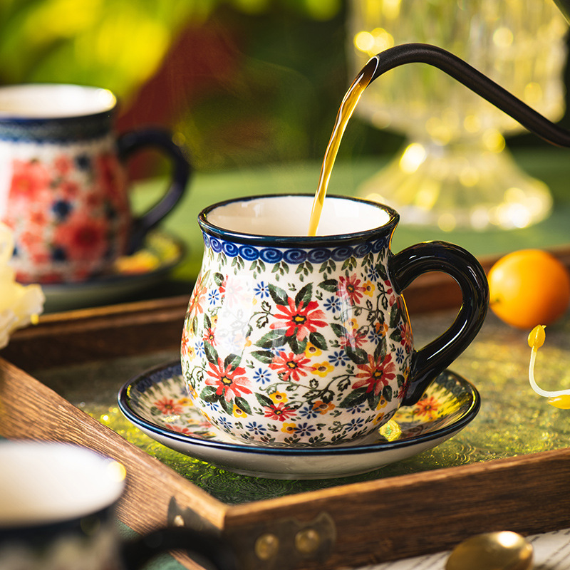 Bohemian Coffee Cup with Sauce - Coffee Tea Jar Set avaliação e preço