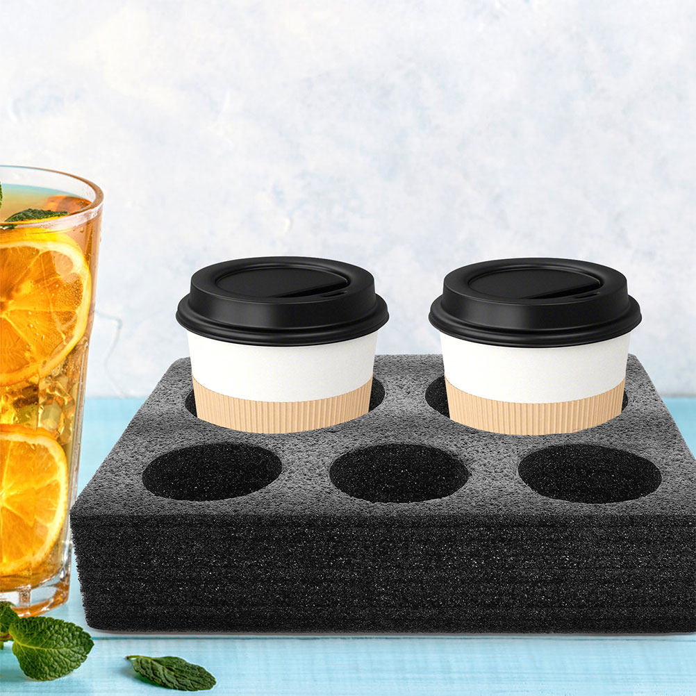 2Pcs Takeout Cup Holder Foam C - Coffee Tea Cups avaliação e preço