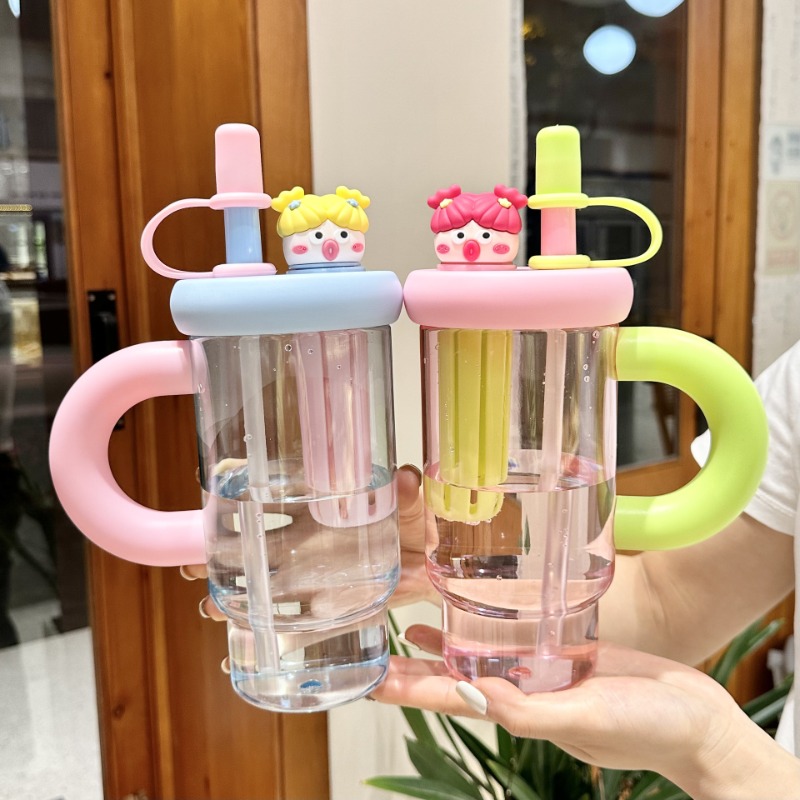 Portable Straw Water Bottle Cu - Coffee Tea Equipment avaliação e preço