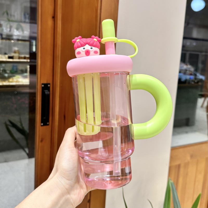 Portable Straw Water Bottle Cu - Coffee Tea Equipment avaliação e preço