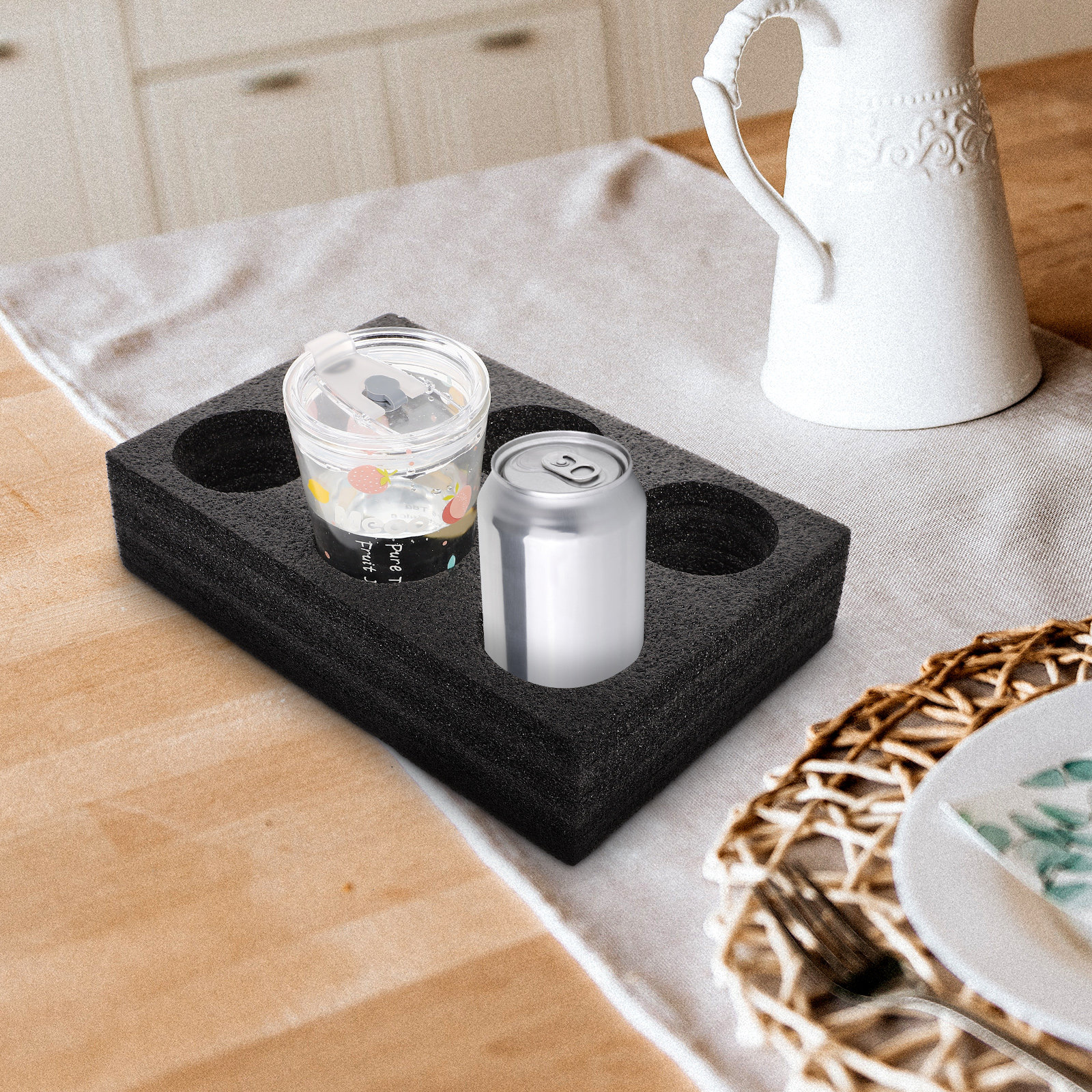 6-Hole Coffee Cup Carrier Tray - Coffee Tea Drinks avaliação e preço