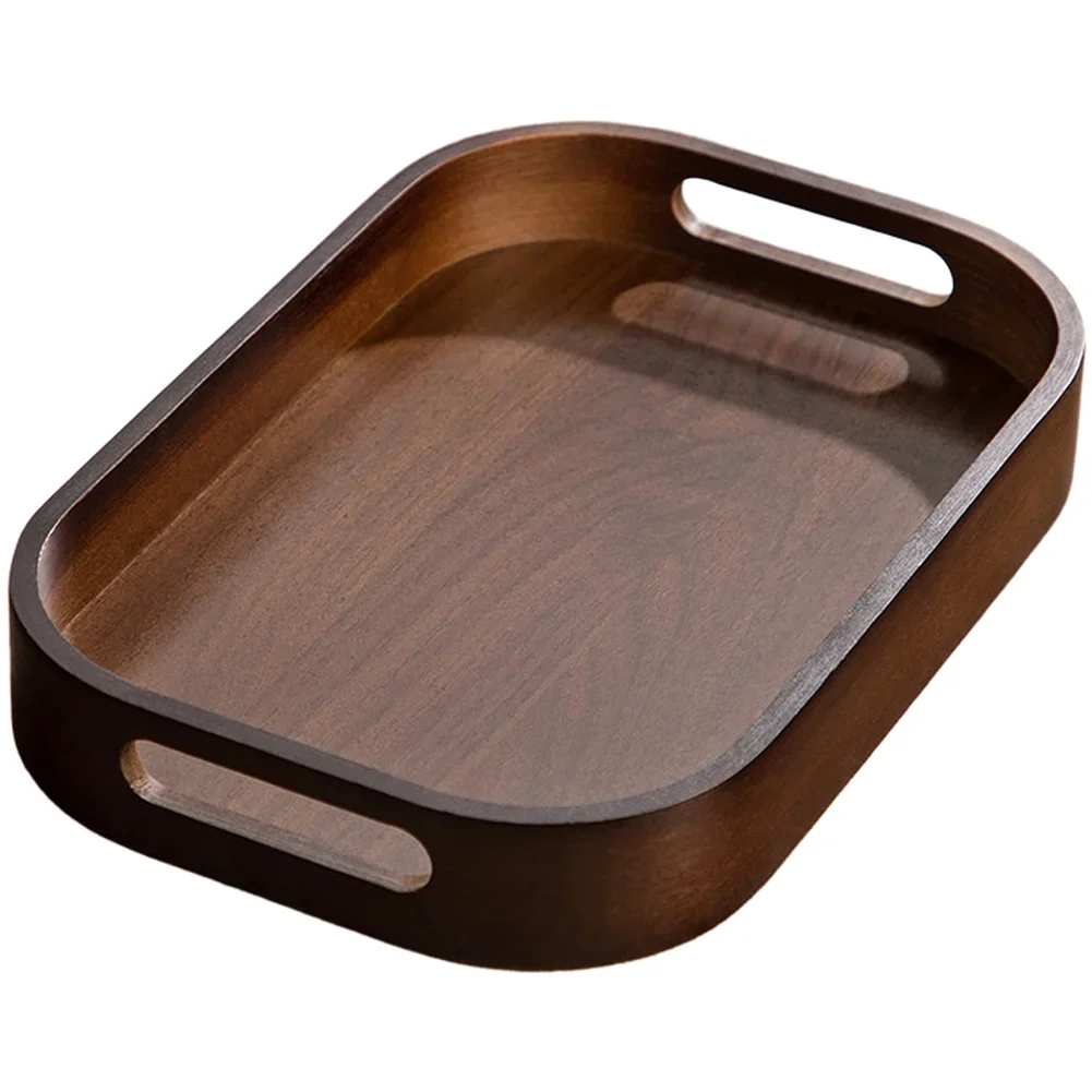 Wooden Tea Tray With Handles M - Coffee Tea Stand avaliação e preço