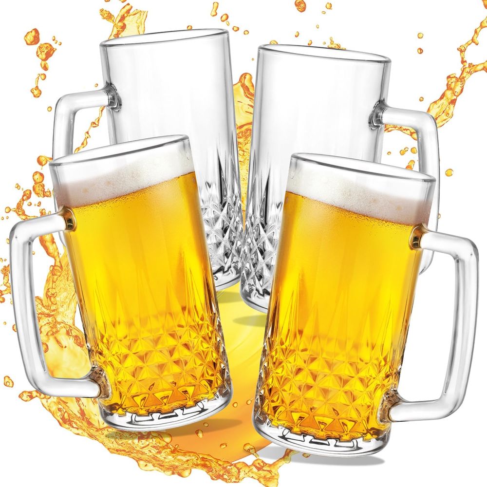20 oz Heavy Glass Mugs Set of  - Coffee Tea Or avaliação e preço