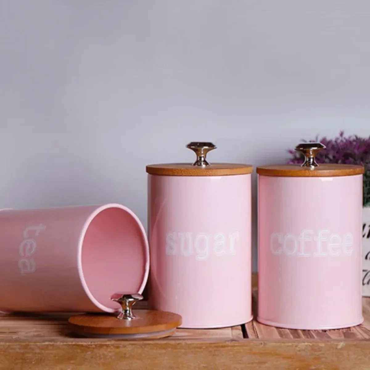 3Pcs/Set Tea Coffee Sugar Stor - Coffee Tea Jar Set avaliação e preço