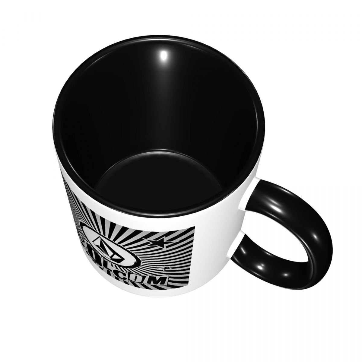 V-Volcom Logo Mug Funny Cerami - Coffee Tea Logo avaliação e preço