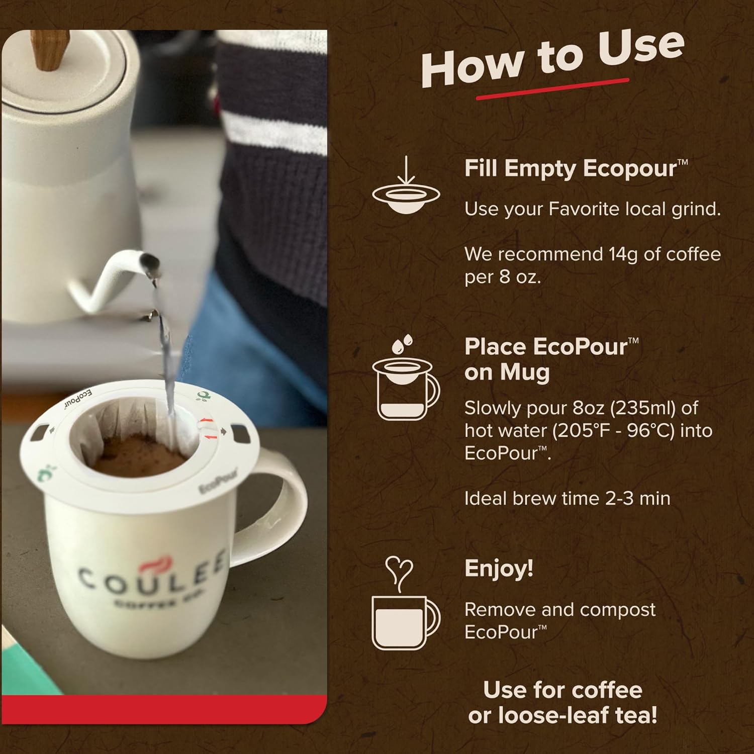 Compostable Paper Pour Over Co - Coffee Tea Or avaliação e preço